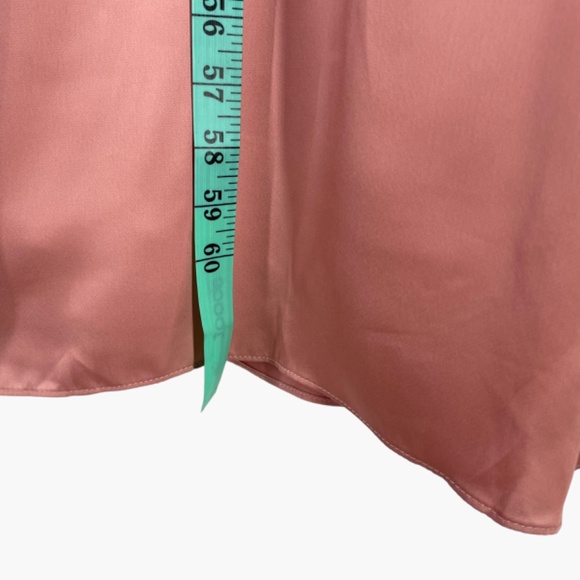 Dessy Collection One Shoulder‎ Draped Twist Dress in Desert Rose Pink - Picture 11 of 11